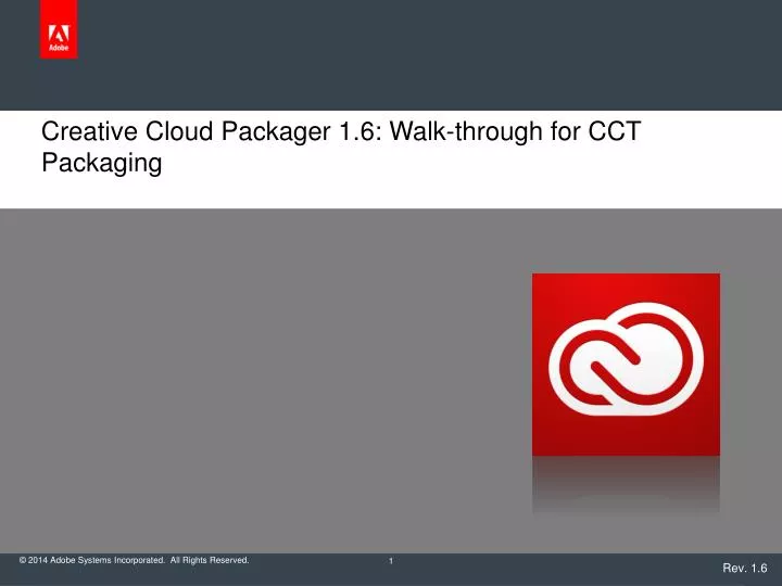creative cloud packager 1 6 walk through for cct packaging