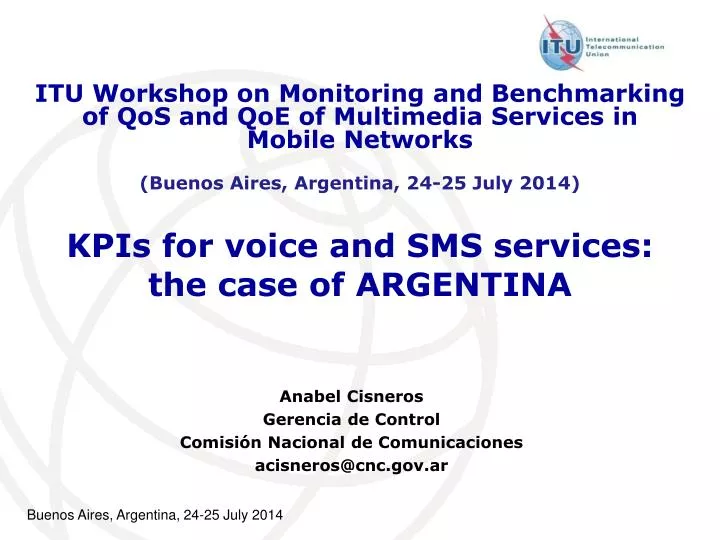 kpis for voice and sms services the case of argentina