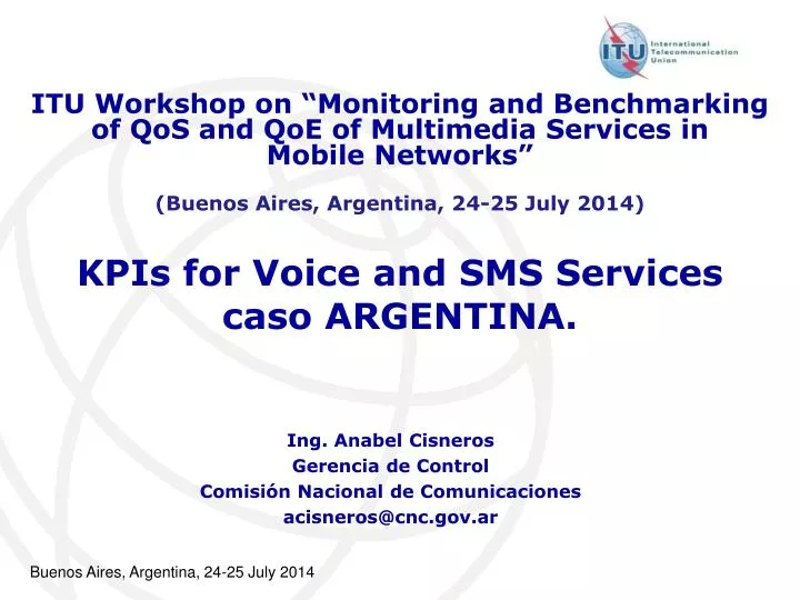 kpis for voice and sms services caso argentina