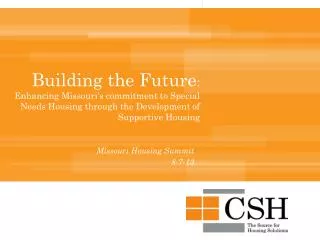 Missouri Housing Summit 8-7-13
