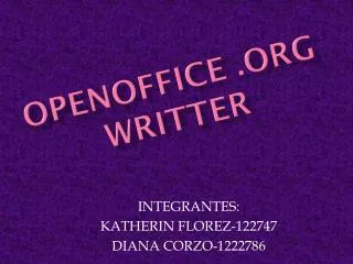 openoffice org writter