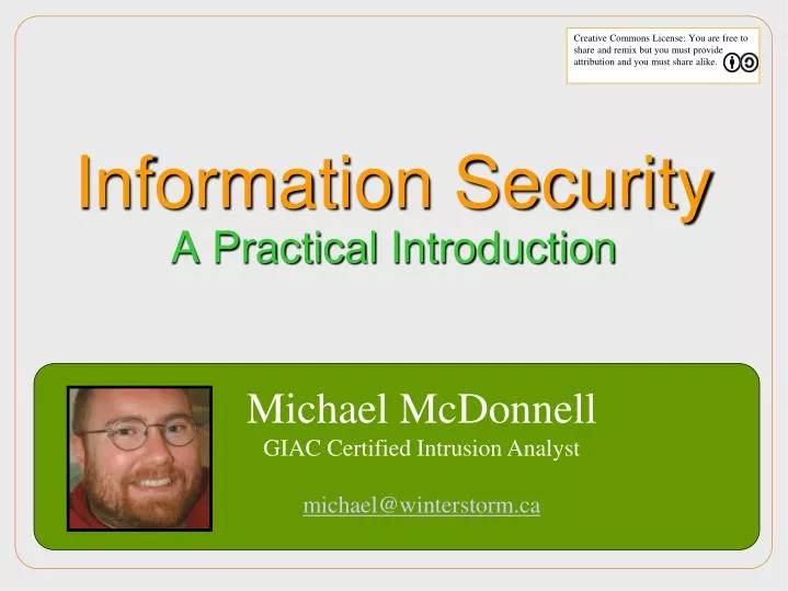 information security a practical introduction