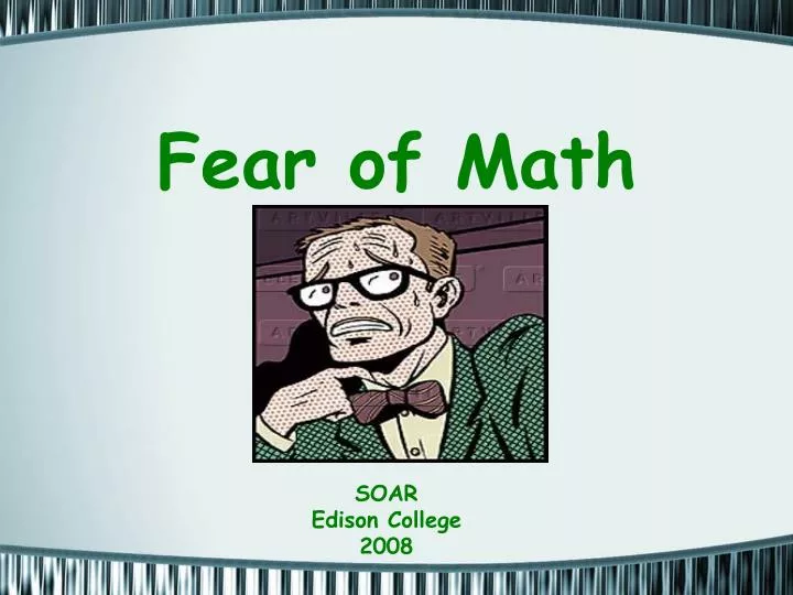 fear of math