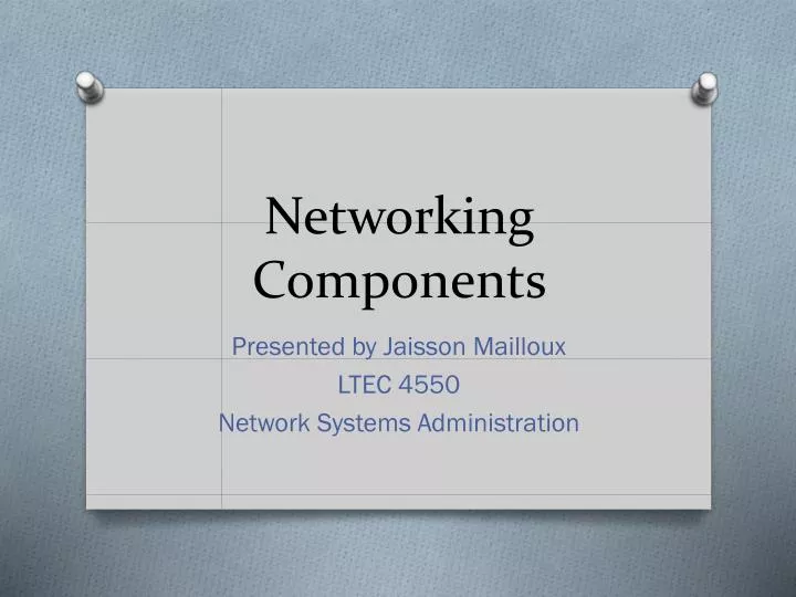 networking components