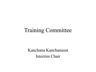 Training Committee