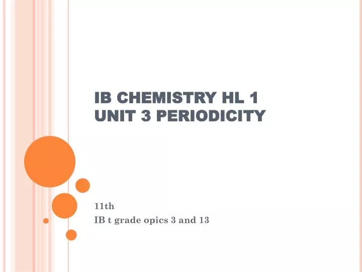 ib chemistry hl 1 unit 3 periodicity