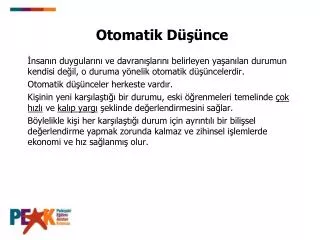 otomatik d nce