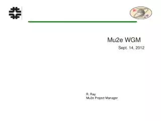 Mu2e WGM