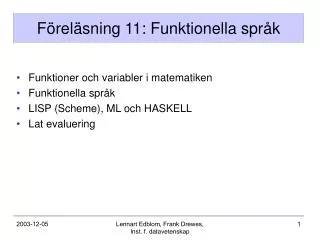 f rel sning 11 funktionella spr k