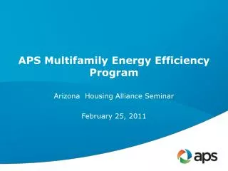 APS Multifamily Energy Efficiency Program