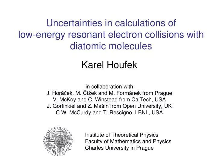 uncertainties in calculations of low energy resonant electron collisions with diatomic molecules