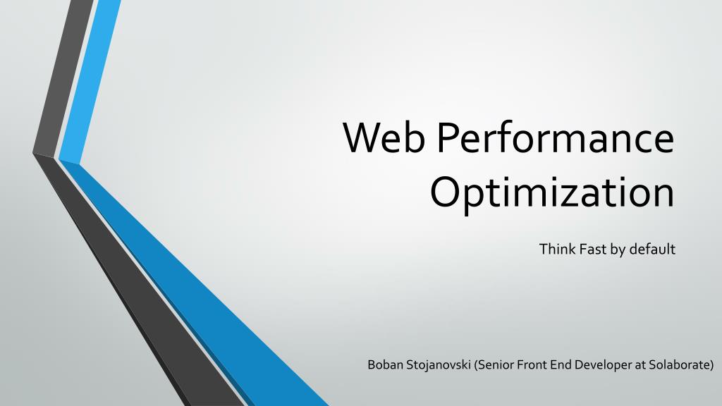 PPT - Web Performance Optimization PowerPoint Presentation, free ...