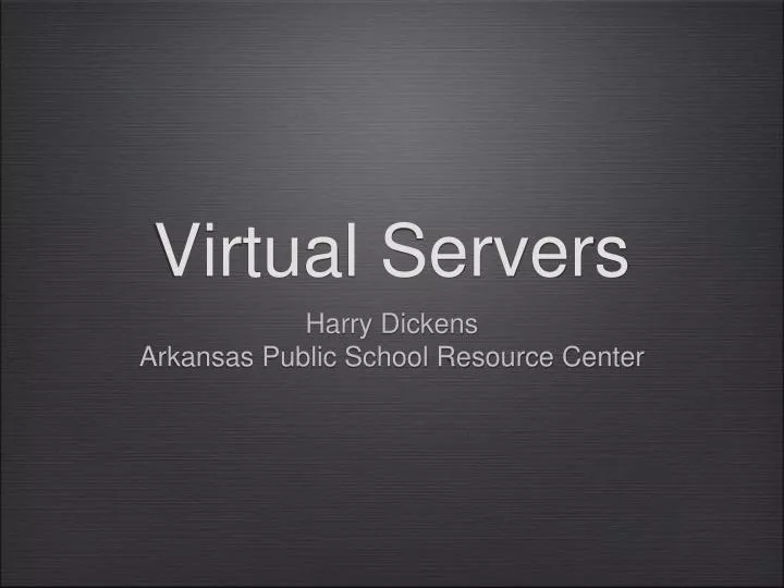 virtual servers