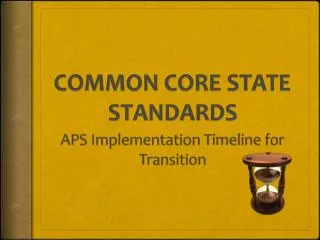 common core state standards