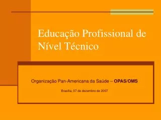 educa o profissional de n vel t cnico