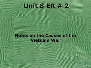 Unit 8 ER # 2