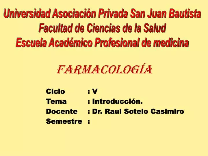 farmacolog a