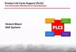 Product Life Cycle Support (PLCS) The Information Backbone for the Enterprise