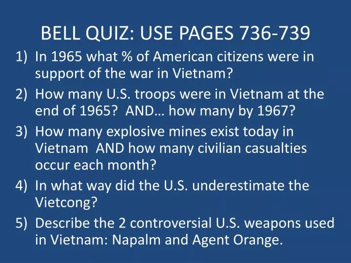 bell quiz use pages 736 739