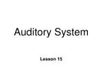 Understanding the Auditory System: Sound Energy, Ear Anatomy, and Auditory Pathway - slide 1