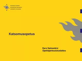 katsomusopetus