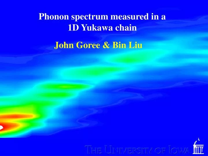 phonon spectrum measured in a 1d yukawa chain