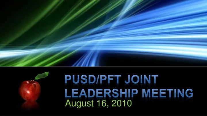 pusd pft joint leadership meeting