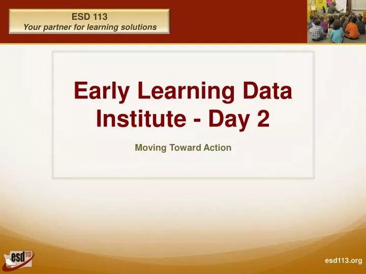 early learning data institute day 2