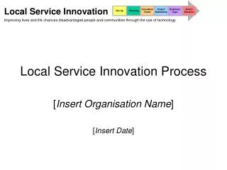 Local Service Innovation Process