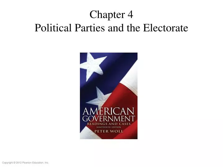 chapter 4 political parties and the electorate