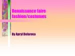 Renaissance faire fashion/costumes