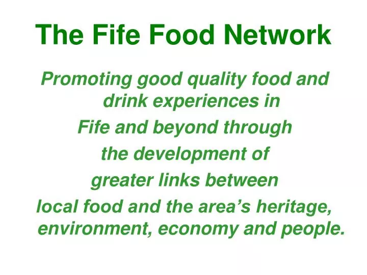 the fife food network