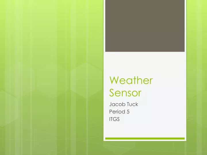 weather sensor