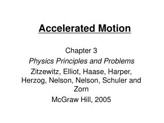 Accelerated Motion