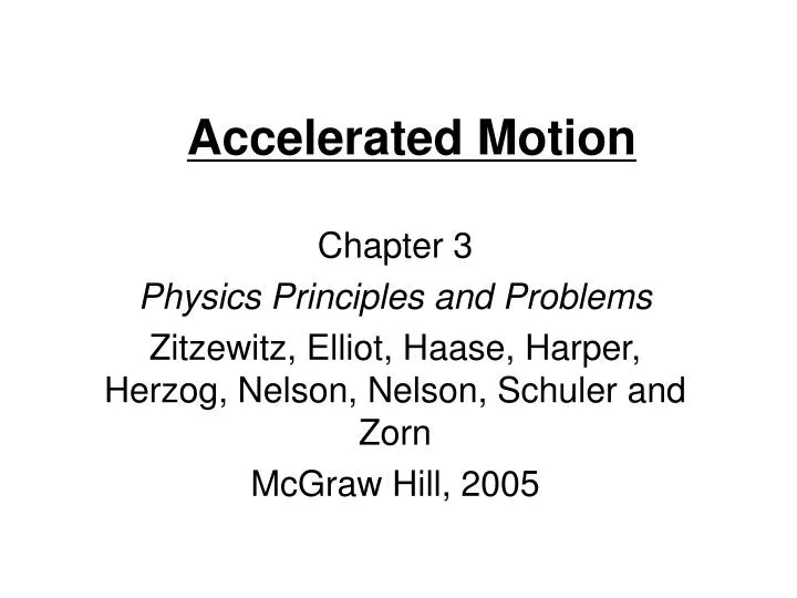 accelerated motion