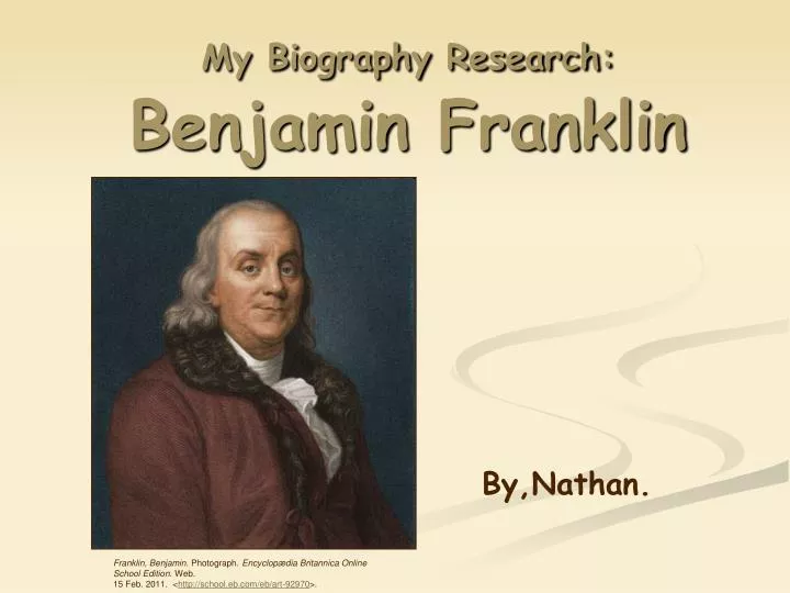 my biography research benjamin franklin