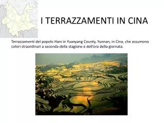 i terrazzamenti in cina