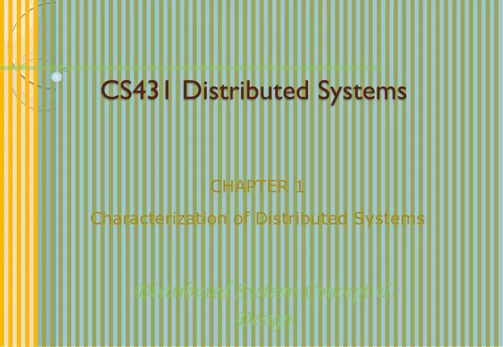 cs431 distributed systems