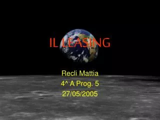 il leasing