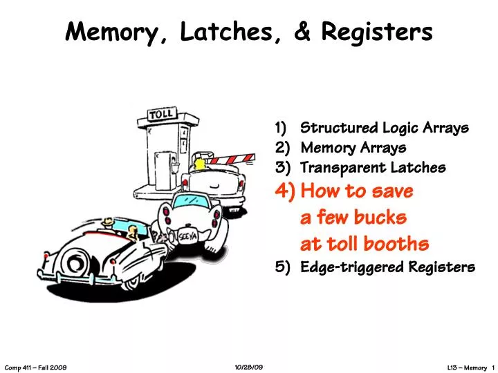 memory latches registers