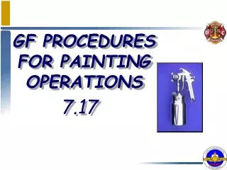 GF PROCEDURES FOR PAINTING OPERATIONS