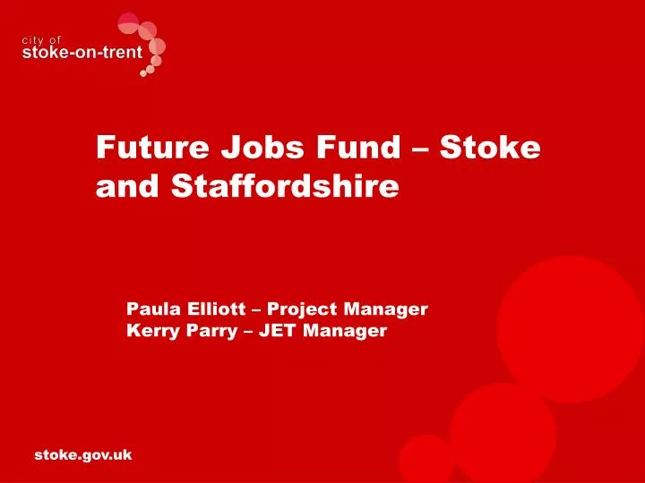 future jobs fund stoke and staffordshire