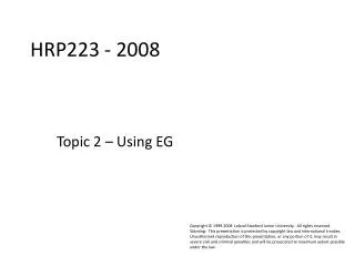 HRP223 - 2008