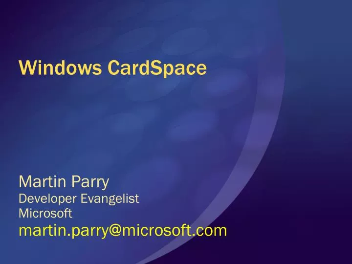 windows cardspace