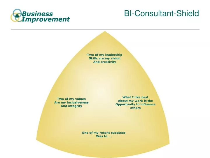 bi consultant shield