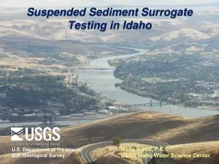 Suspended Sediment Surrogate Testing in Idaho