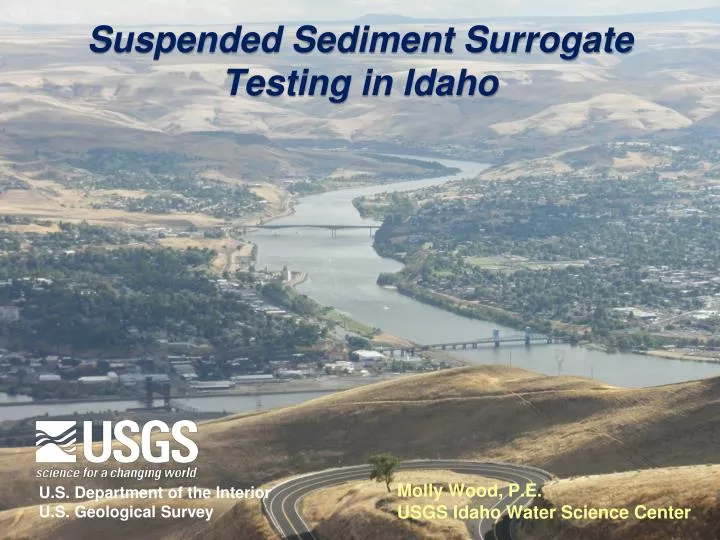 suspended sediment surrogate testing in idaho