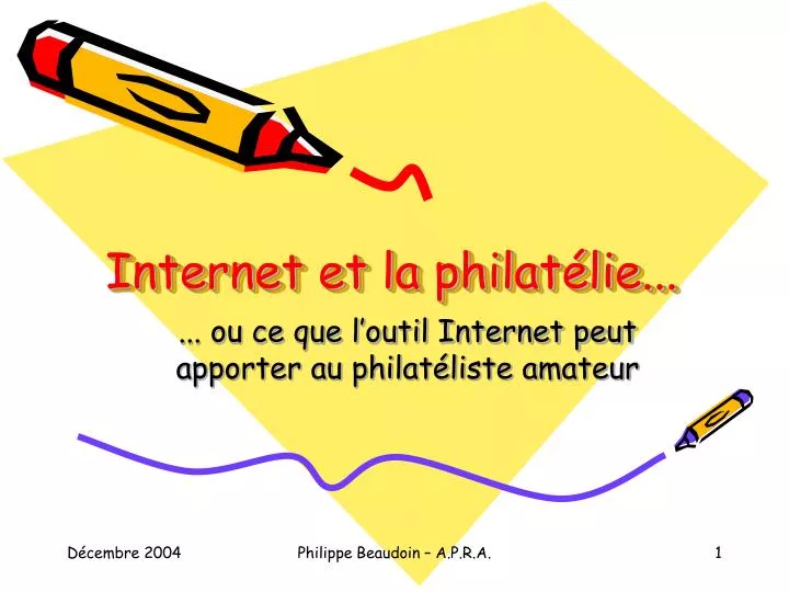 internet et la philat lie
