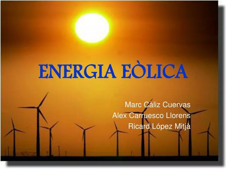 energia e lica