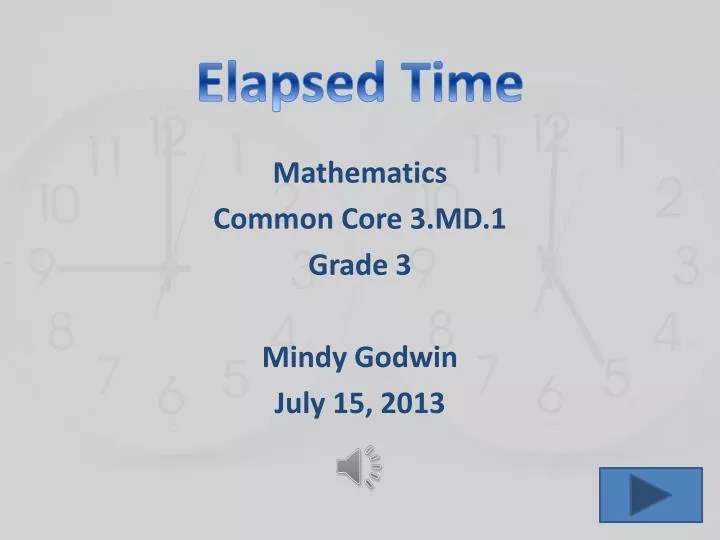elapsed time